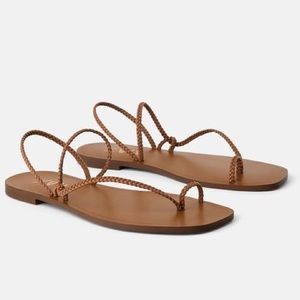 Zara Braided Strap Sandals